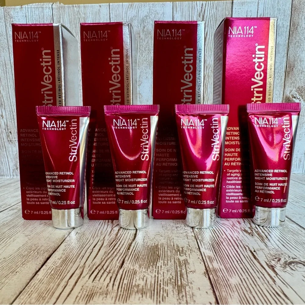 StriVectin-AR Advanced RETINOL Night Moisturizer Cream NEW 4 Travel Tubes